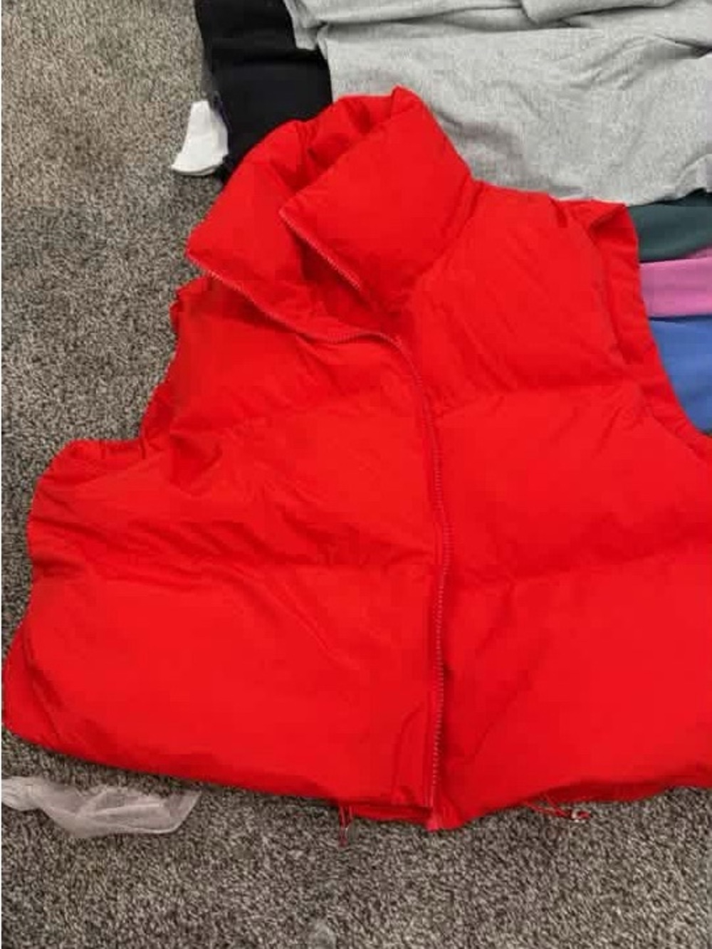 Kids Red Puffy Vest - Lightweight Warmth